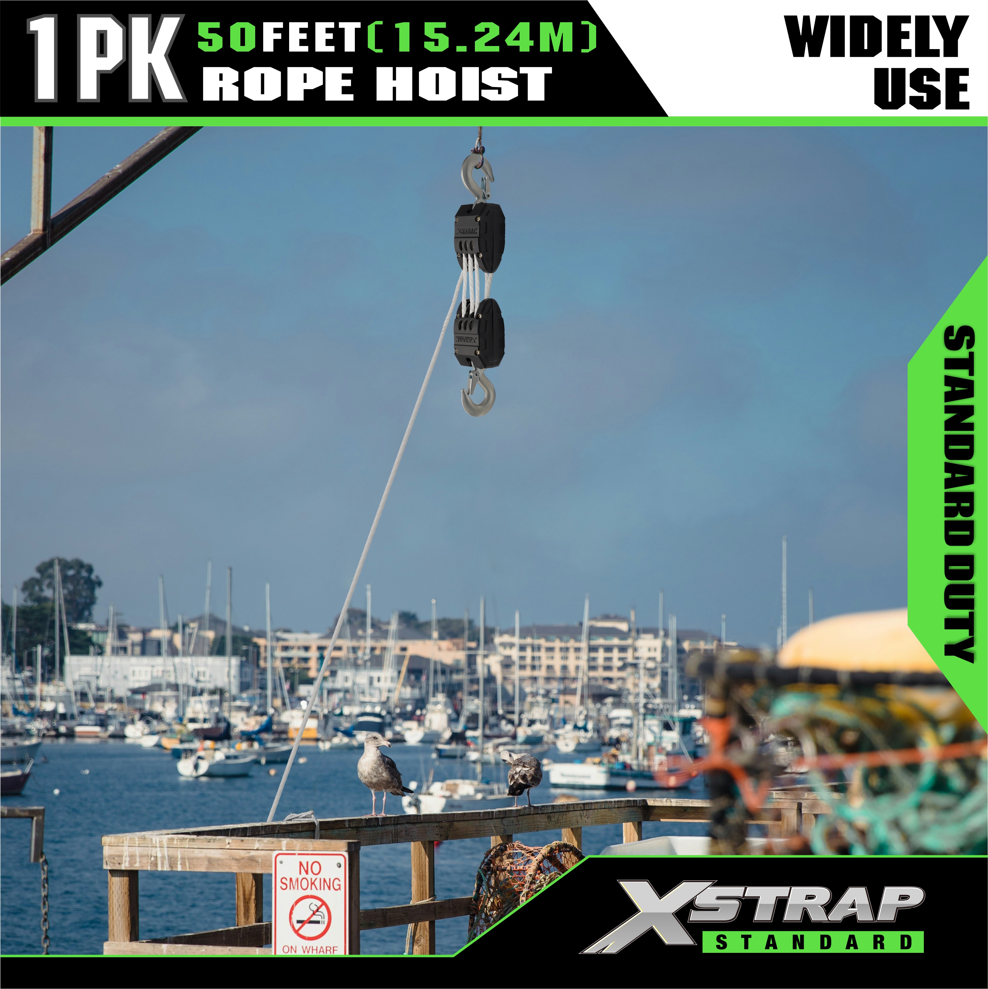 XSTRAP AHLT0003 Wit touwtakelsysteem 1000LB capaciteit